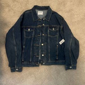 Dark wash jean jacket. Brand new with Tags